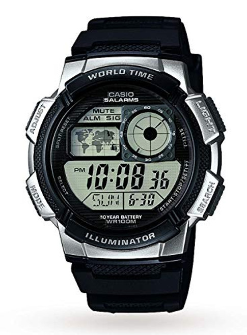 Casio Mens Digital Watch with Resin Strap AE-1000W-1A2VEF