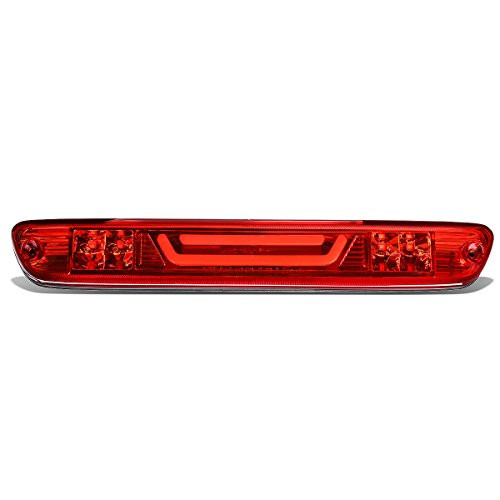 DNA Motoring 3BL-COLO04-3D-LED-RD 3D LED Bar Third Brake/Cargo Light Chrome/Red[04-12 Colorado/Canyon]