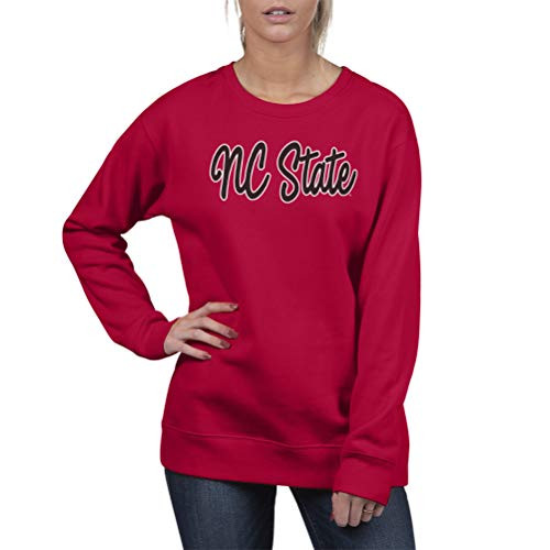 Top of the World North Carolina State Wolfpack Womens Essential Crewneck Fleece Sweatshirt  Large