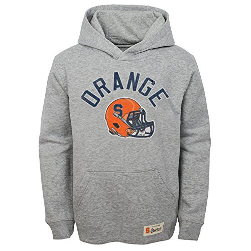NCAA by Outerstuff NCAA Syracuse Orange Kids and Youth Boys Icon Long Sleeve Hoodie  Heather Grey  Youth Medium-10-12- NCAA by Outerstuff NCAA Syracuse Orange Kids and Youth Boys Icon Long Sleeve Hoodie  Heather Grey  Youth Medium-10-12-
