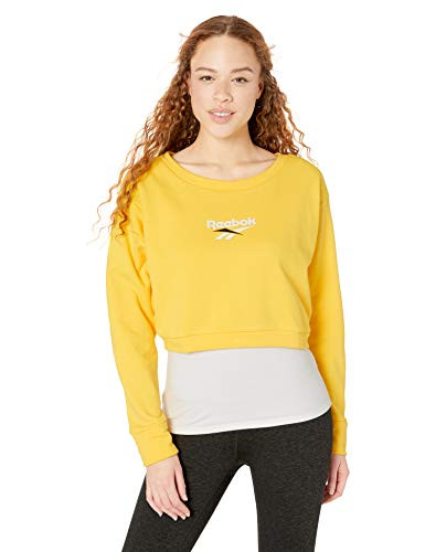 Reebok Classics Vector Crew Neck Sweatshirt  Go Yellow  Large