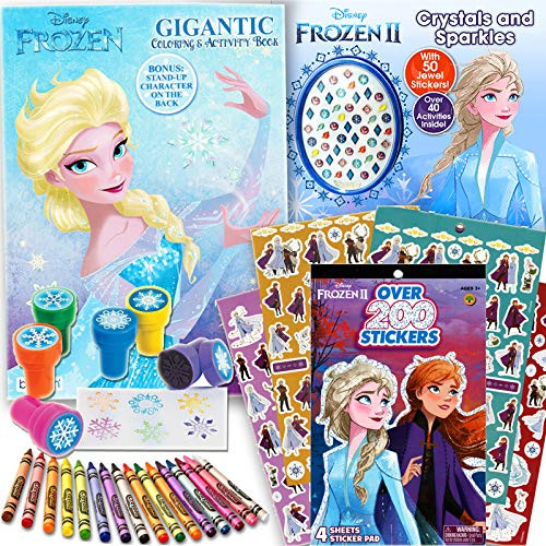 Disney Frozen and Frozen 2 Coloring Book Activity Set