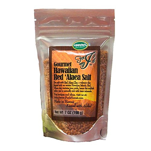 Red Alaea Sea Salt Garlic Flavor  For Js Hawaii 7 oz-