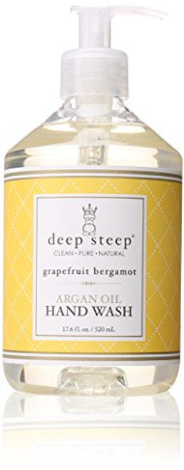 Deep Steep Argan Oil Liquid Hand Wash  Grapefruit Bergamot  17-6 Fluid Ounce