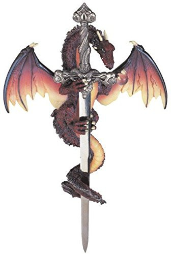 StealStreet SS-G-71303 Dragon Collection with Sword Collectible Fantasy Decoration Figurine
