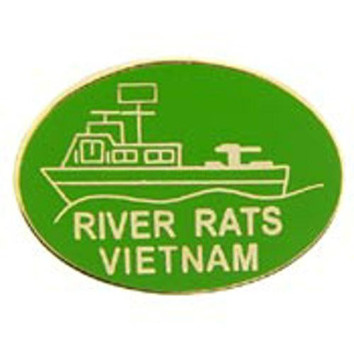 EagleEmblems P14923 Pin-Viet River Rats Boat -1-