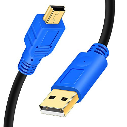 Mini USB Cable 12Ft  Hanprmee Mini USB Cable USB 2-0 Type A to Mini B Cable Data Charging Cord Compatible for GoPro Hero 3-  Cell Phones  MP3 Players