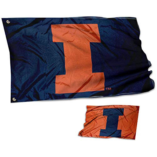 College Flags and Banners Co- University of Illinois Fighting Illini Double Sided Flag