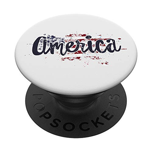 America 4th of July American Flag USA PopSockets Grip and Stand for Phones and Tablets