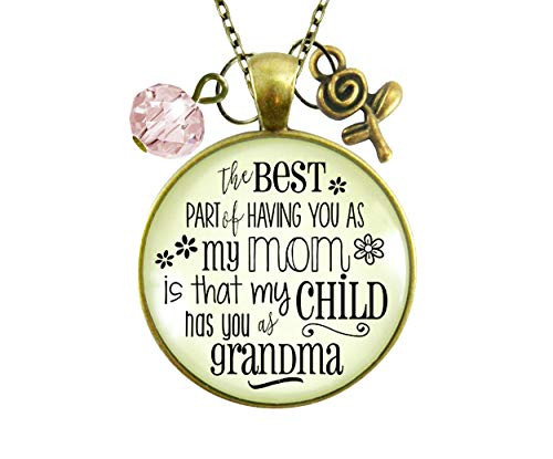 Gutsy Goodness 36 Grandma Necklace Best Part You as Mom Child Jewelry Gift Daughter Gutsy Goodness 36 Grandma Necklace Best Part You as Mom Child Jewelry Gift Daughter