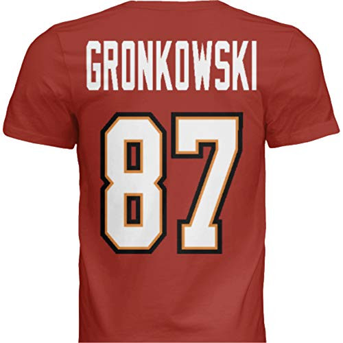Hall of Fame Sports Memorabilia NWT New Gronkowski 87 Tampa Bay Red Custom Screen Printed Football T-Shirt Jersey No Brands-Logos Mens -Large- Hall of Fame Sports Memorabilia NWT New Gronkowski 87 Tampa Bay Red Custom Screen Printed Football T-Shirt Jersey No Brands-Logos Mens -Large-