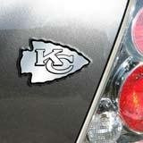 Kansas City Chiefs Chrome Car-Auto Team Logo Emblem