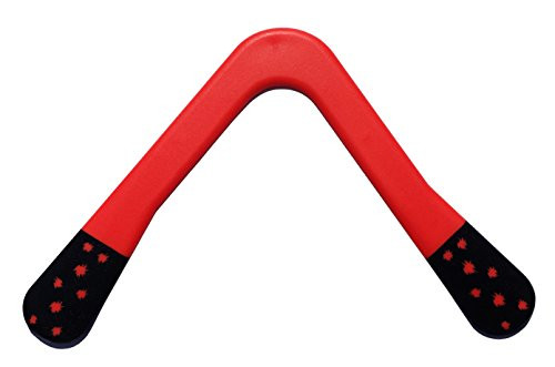 Red Starlight Boomerangs - Real Aerodynamic Boomerangs from Australia- Designed for Right Handed throwers 8-12 Years Old-