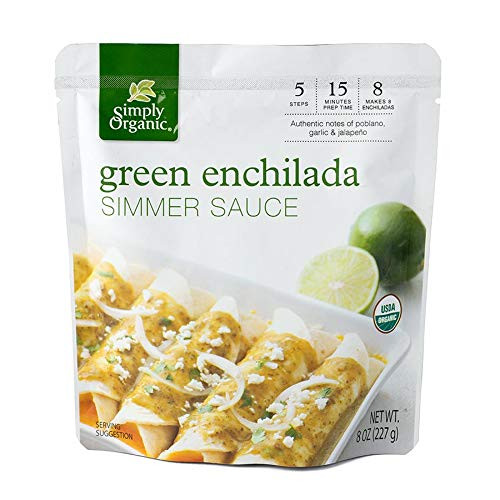 Simply Organic Green Enchilada Simmer Sauce Certified Organic - 8 oz - Pack of 6 Simply Organic Green Enchilada Simmer Sauce Certified Organic - 8 oz - Pack of 6