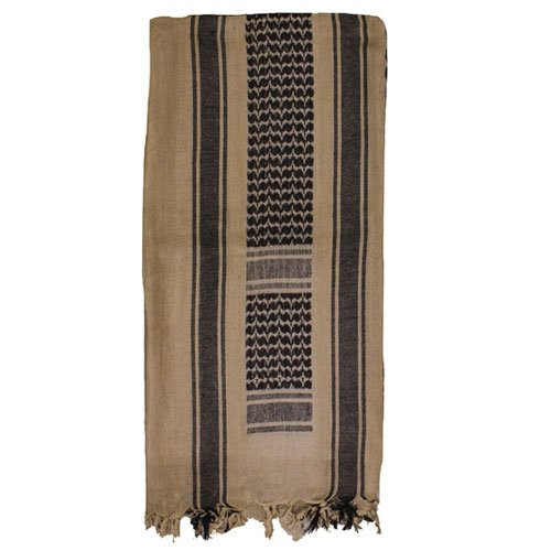 Fox Outdoor Products Tactical Shemagh  Khaki-Black