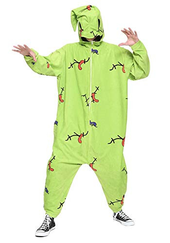 Bioworld Nightmare Before Christmas Oogie Boogie Union Suit Standard Green