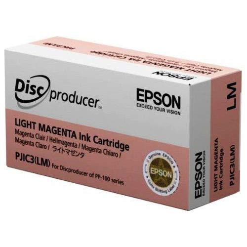 PJIC3-C13S020449 Ink Cartridge -Light Magenta  1-Pack- Compatible with Epson DiscProducer PP-100 in Retail Packaging