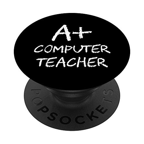 Computer Teacher Appreciation Gift - Day - Week - Month PopSockets Grip and Stand for Phones and Tablets