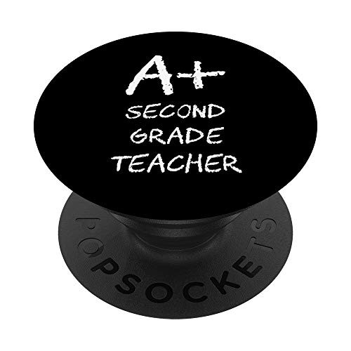 Second Grade Teacher Appreciation Gift - Day - Week - Month PopSockets Grip and Stand for Phones and Tablets