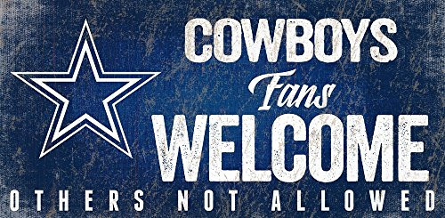 Fan Creations Dallas Cowboys Fans Welcome Sign  Multi