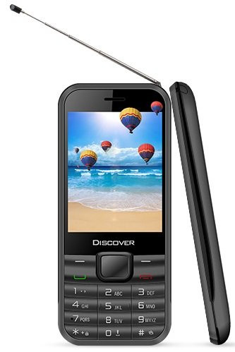 KOCASO Discover TV Cell Phone -Television Feature  Dual SIM  Analog TV Built In  Apps  MP3-MP4 Music Player  FM Radio  Flashlight  Unlocked- - Black