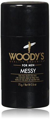 Woodys Messy Firm Hold Matte Stick Wax  2-6 Ounce