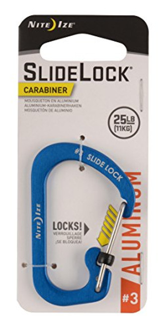 Nite Ize CSLA3-03-R6 Carabiner  Size 3  Blue