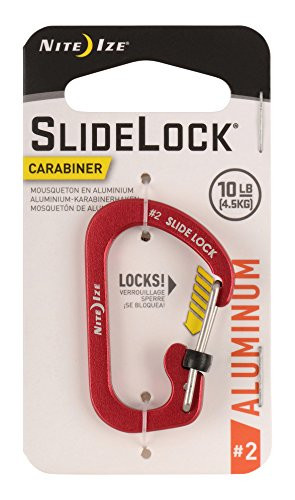 Nite Ize CSLA2-10-R6 Carabiner  Size 2  Red