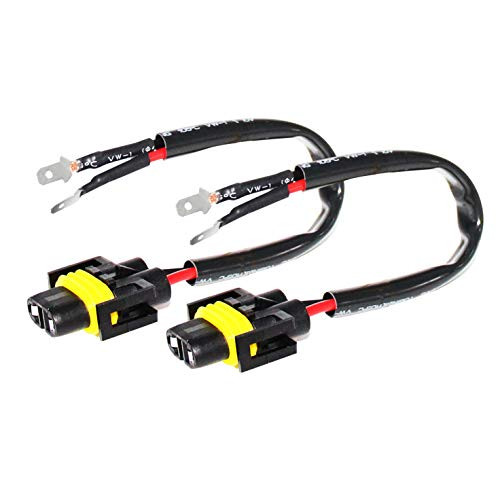 Alla Lighting PGJY19-2 Base H8B H9B H11B Socket Female Adapter Wiring Harness Wire for H11 Bulb to H11B -2pcs-pk-