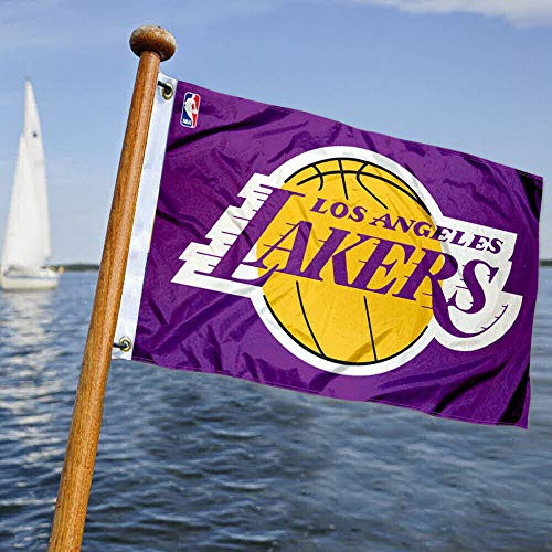 WinCraft Los Angeles Lakers Boat and Golf Cart Flag WinCraft Los Angeles Lakers Boat and Golf Cart Flag
