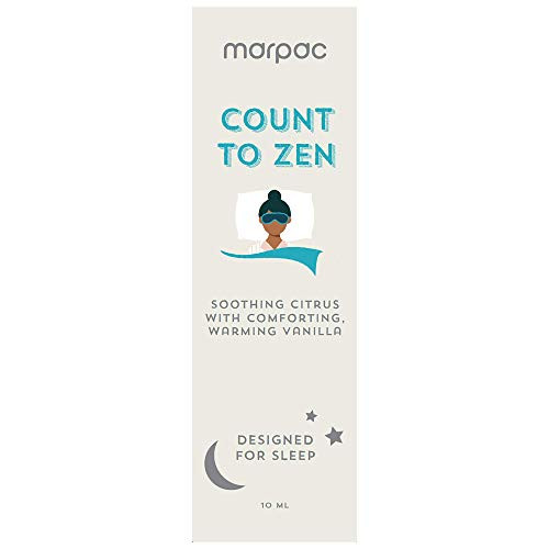 Marpac Yogasleep -Count to Zen -Citrus Vanilla- - Natural Essential Oil Blend for Sleep and Relaxation - Premium Aromatherapy Sleep Scent Diffuser Oil -