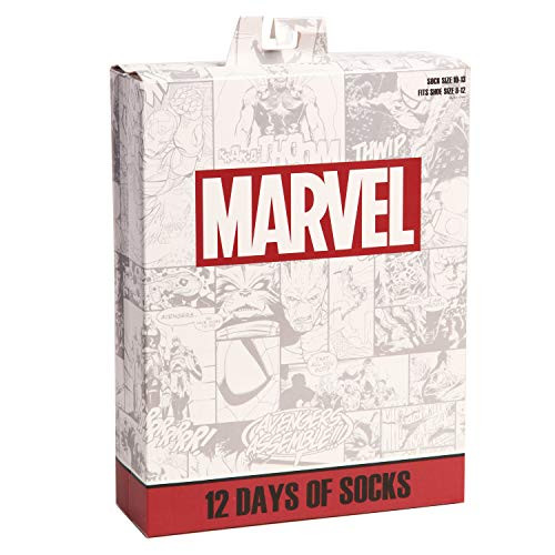 Avengers Insignias Iron Man Captain America Thor Hulk 12-Pack Socks
