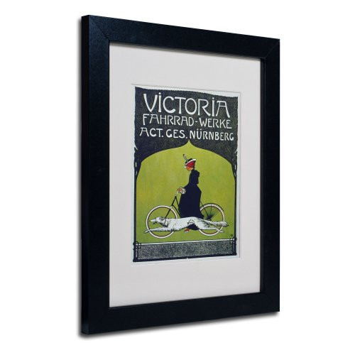 Bike 59 Artwork by Vintage Apple Collection  Black Frame  11 by 14-Inch