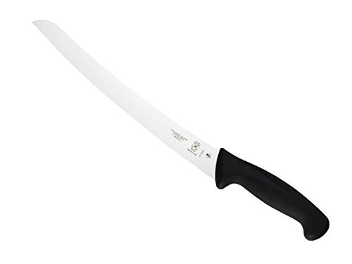 Mercer Culinary Millennia 10-Inch Curved Wavy Edge Bread Knife  Black