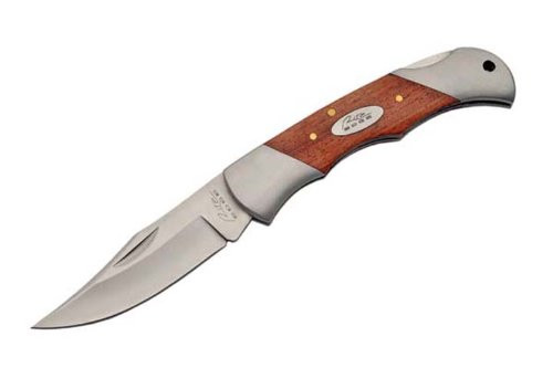 Szco Supplies Rite Edge Natural Wood Double Bolster Folding Knife