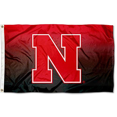 College Flags and Banners Co- Nebraska Cornhuskers Two Tone Gradient Flag