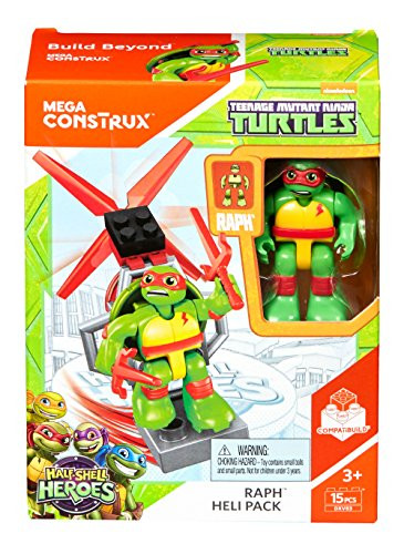 Mega Construx Teenage Mutant Ninja Turtles Raph Heli Pack Figure