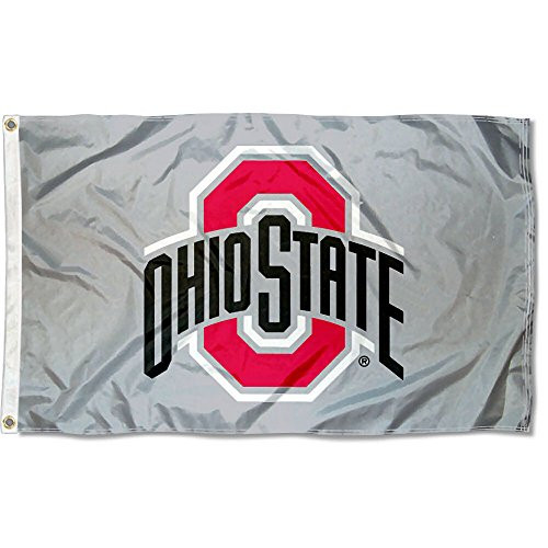 Ohio State Buckeyes OSU University Large Gray College Flag Ohio State Buckeyes OSU University Large Gray College Flag