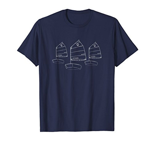 Opti Sailboat Junior Racing Sail boat Race T-shirt