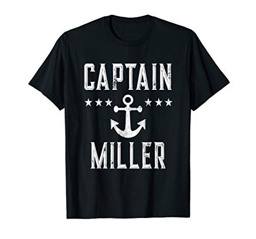 Vintage Captain Miller Family Cruise Lake Boat T-Shirt