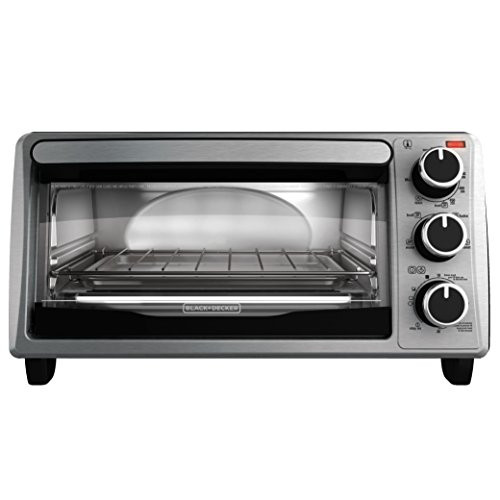 BLACK+DECKER 4-Slice Toaster Oven, Stainless Steel, TO1303SB