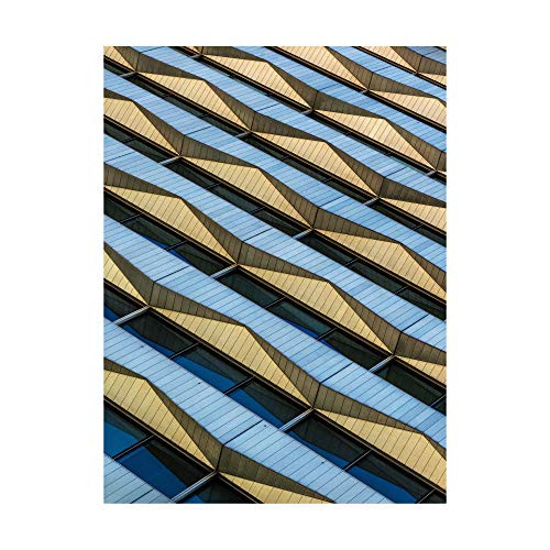 Trademark Fine Art Triangles Symphony by JEF Van den 14x19 Trademark Fine Art Triangles Symphony by JEF Van den 14x19