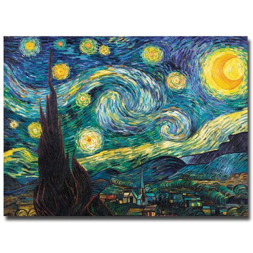 Starry Night by Vincent van Gogh  24x32-Inch Canvas Wall Art
