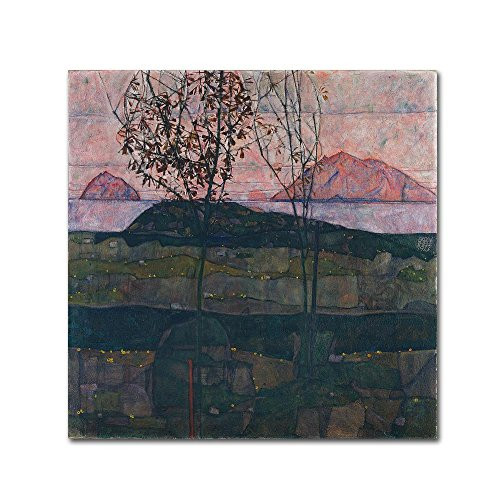 Setting Sun by Egon Schiele  18x18-Inch Canvas Wall Art