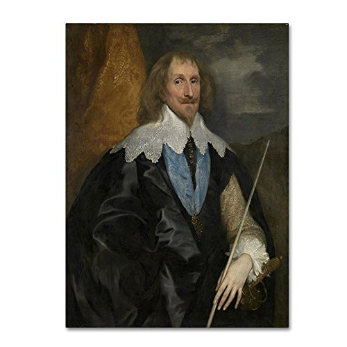 Philip Herbert 4Th Earl Of Pembroke by Van Dyck  14x19-Inch Canvas Wall Art