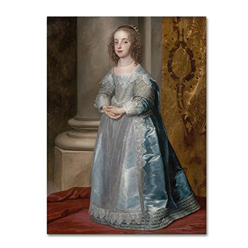 Princess Mary Daughter Of Charles I by Van Dyck  18x24-Inch Canvas Wall Art