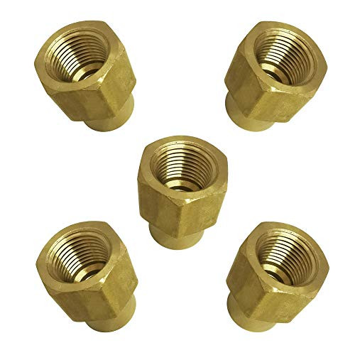 1-2 NPT Female x 3-8 NPT Female Coupling Brass Reducing Fip Coupler Pipe Fitting  5pcs