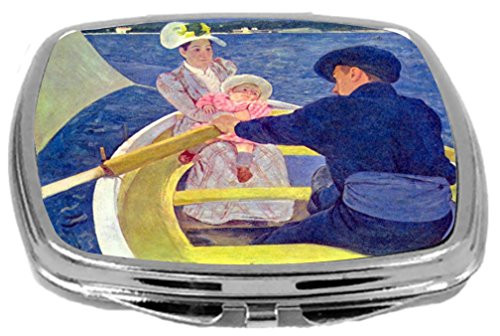 Rikki Knight Compact Mirror  Mary Cassatt Art The Boat Travel  3 Ounce