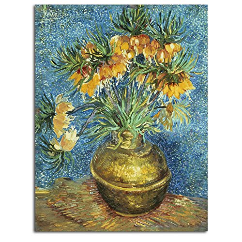 Trademark Fine Art Crown Imperial Fritillaries by Vincent Van Gogh  Unframed  Rolled Print  14 by 19