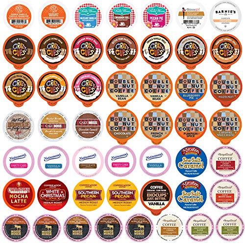 Flavored Coffee Single Serve Cups For Keurig K cup Brewers Variety Pack Sampler -Flavored 50 Count- Flavored Coffee Single Serve Cups For Keurig K cup Brewers Variety Pack Sampler -Flavored 50 Count-